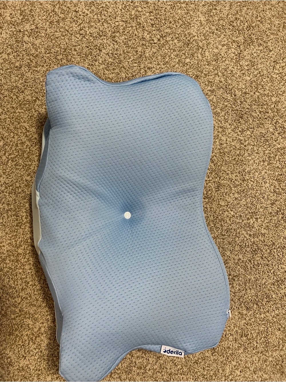 Jderila Light Blue Contour Pillow